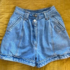 Together Vintage Ultra High Rise Denim Shorts